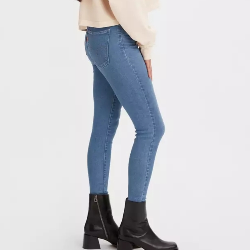Levi's Mile High Super Skinny Dark Wash Stretch Blue Jeans 5 Pockets VG- 29
